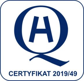 Accreditation certificate circled H word
