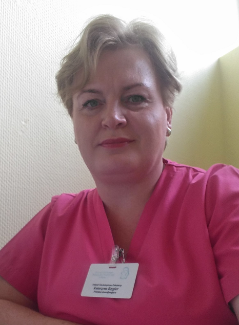położna koordynująca na sali porodowej, Katarzyna Krygier