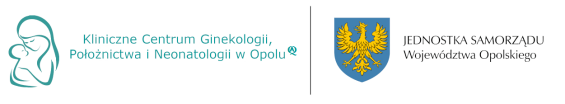 Logo Klinicznego Centrum Ginekologii, Położnictwa i Neonatologii w Opolu oraz Jednostki Samorządu Województwa Opolskiego